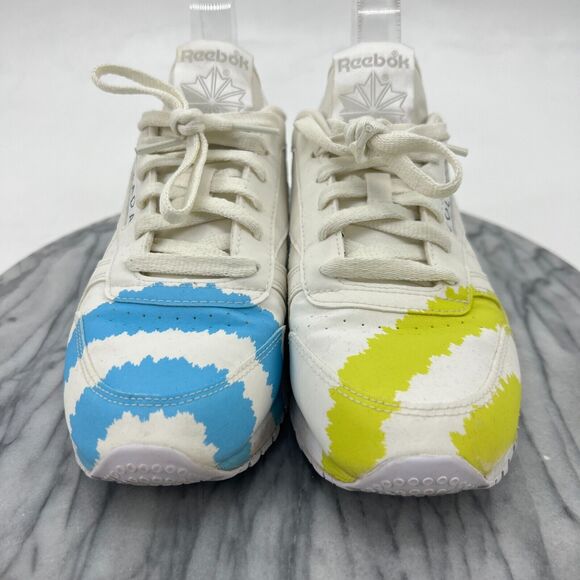 Reebok Collina Strada Classic Sneaker Womens 7 White Leather Call Mom Shoes - Picture 3 of 14